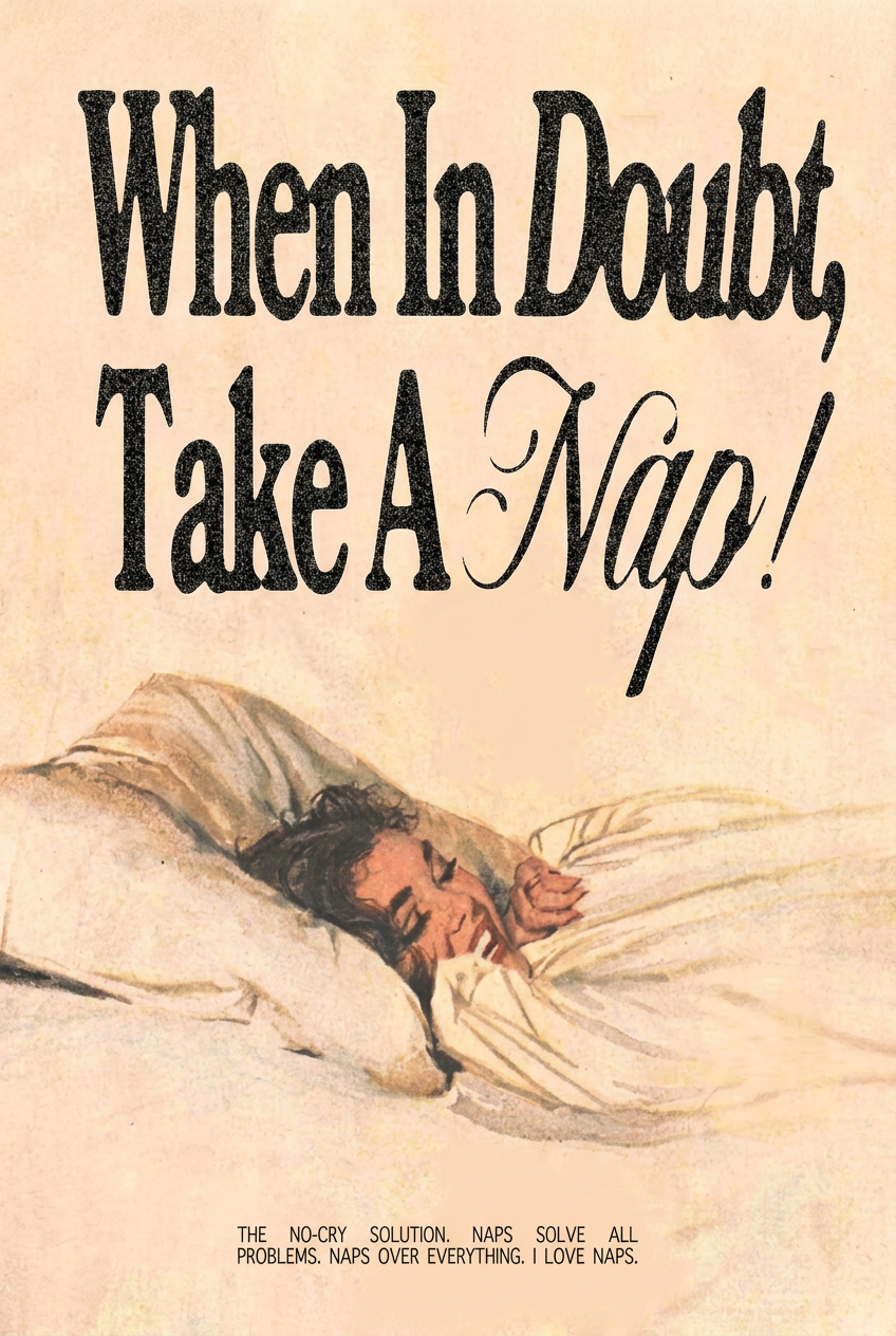 When Doubt Take Nap Poster