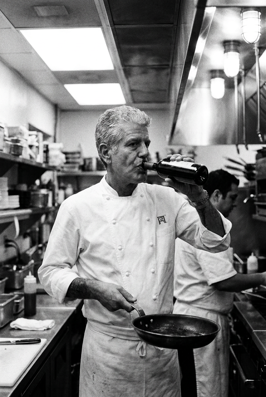 Cook Open Beer Anthony Bourdain Poster