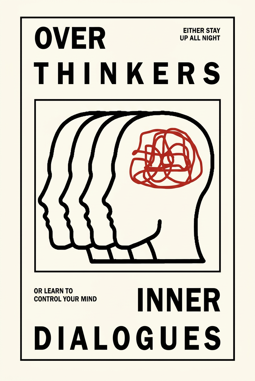 Overthinkers Inner Dialogue Loop Poster