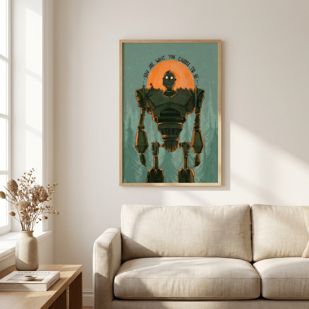 You Are What You Choose Be Poster framed on a wall