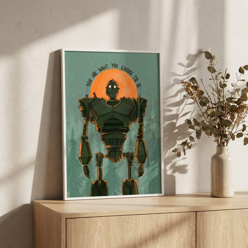 You Are What You Choose Be Poster framed on a wall