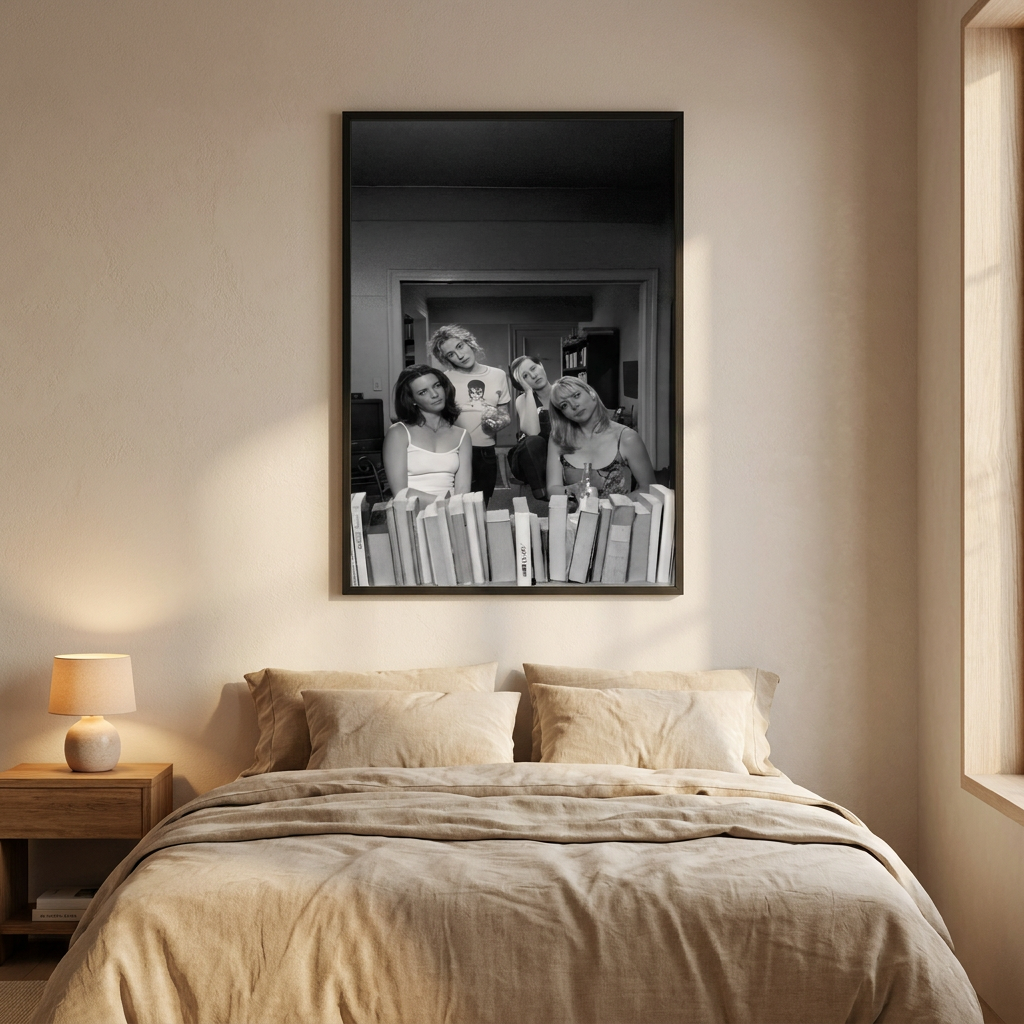 Sex City Vintage Poster framed on a wall