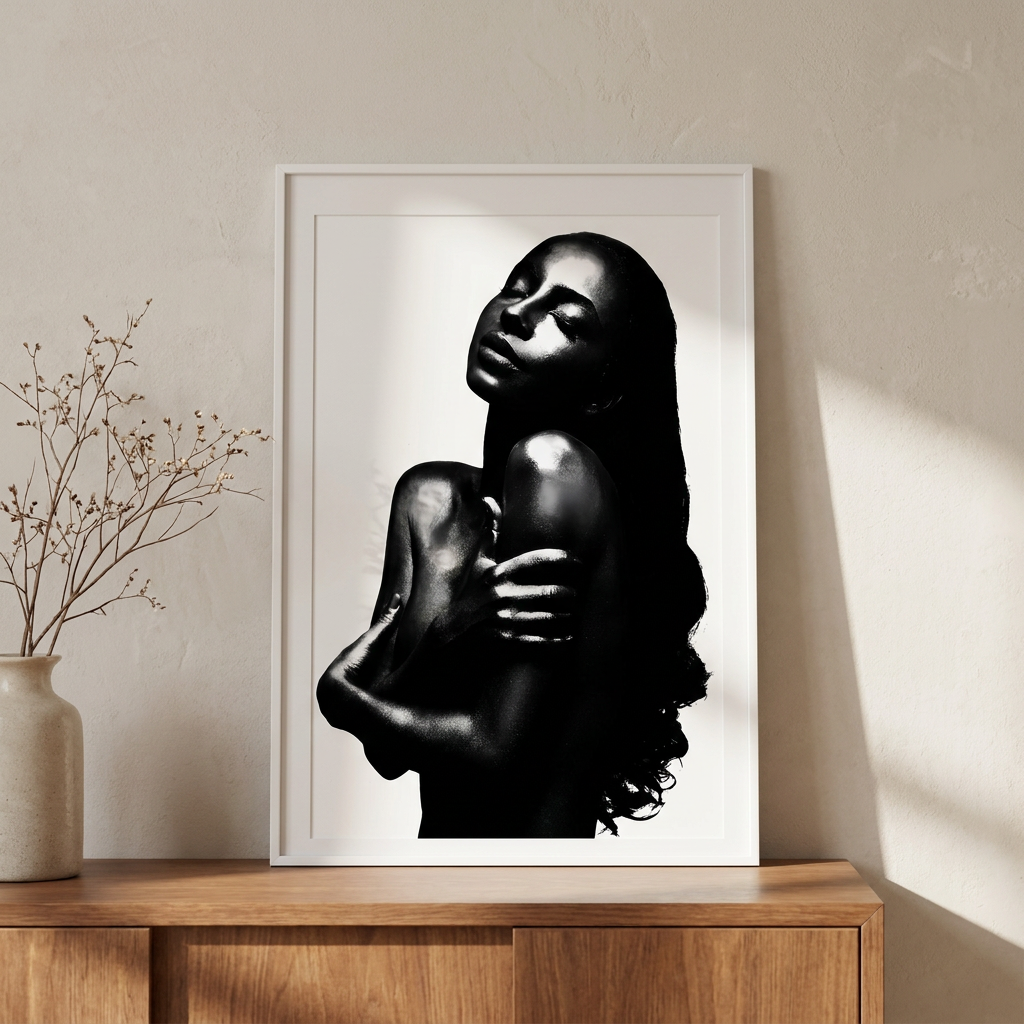 Vintage Sade Love Deluxe World Tour Poster framed on a wall