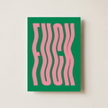 Favorite Word Tropical Wavy Edition Poster shown cleanly on a wall