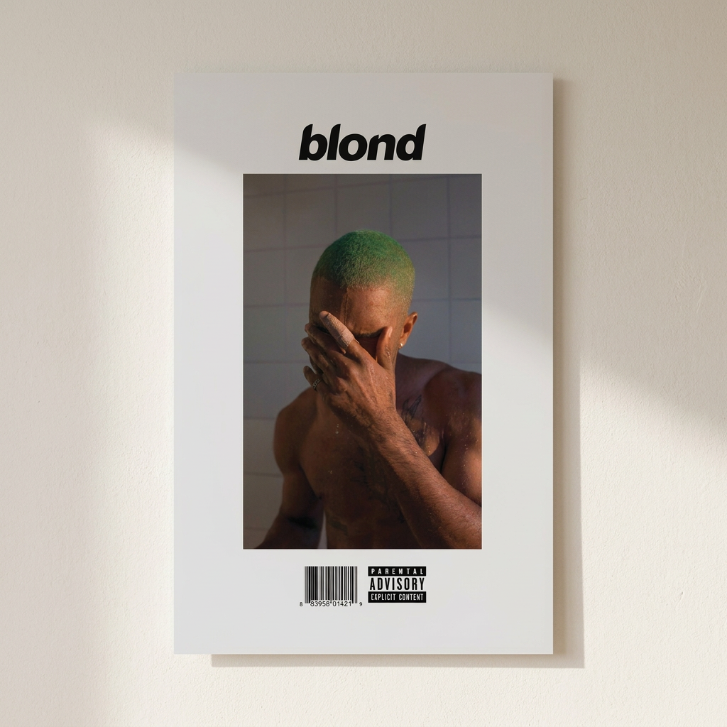 Frank Ocean Blond Ultra Hd Poster shown cleanly on a wall