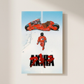 Akira Anime Movie Poster shown cleanly on a wall