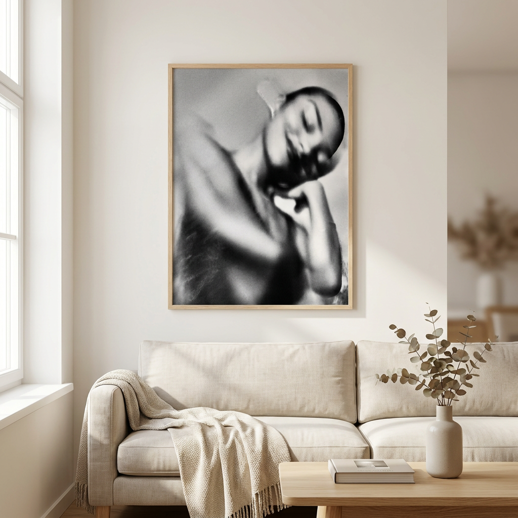 Loving Poster framed in an interior