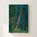 Japanese Hiroo Isono Landscape Paintings Poster shown cleanly on a wall