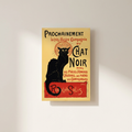 Le Chat Noir Poster shown cleanly on a wall