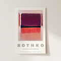 Mark Rothko Poster shown cleanly on a wall