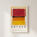 Mark Rothko Retrospective Exhibition Guggenheim Museum Poster shown cleanly on a wall