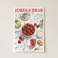 Svenska Jordgubbar Poster shown cleanly on a wall