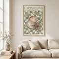 Cappuccino Poster shown cleanly on a wall