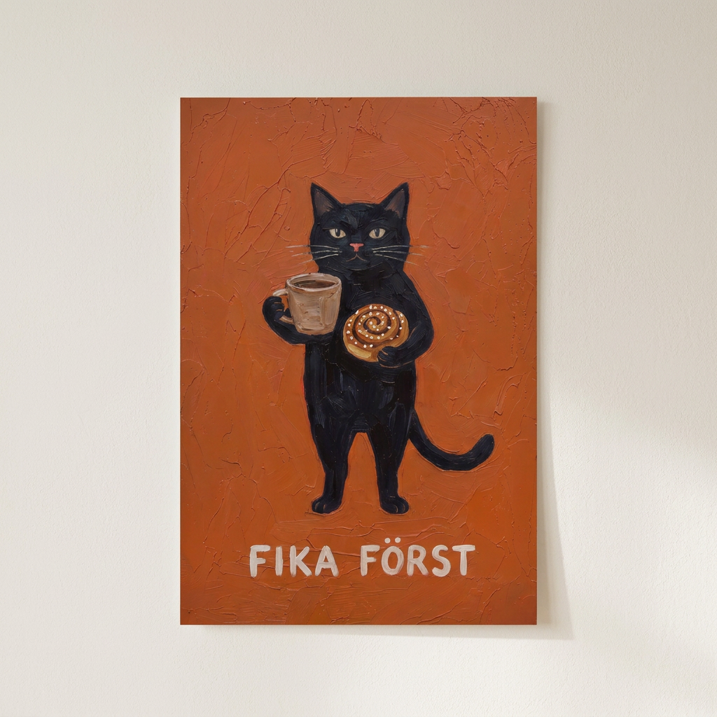 Fika Rst Poster shown cleanly on a wall