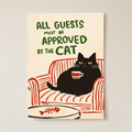Approved Cat Poster shown cleanly on a wall
