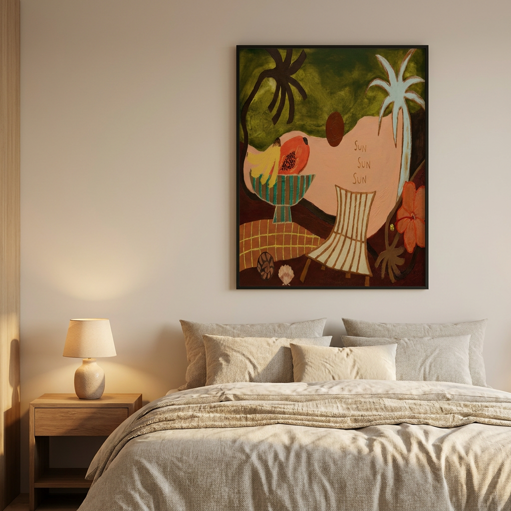 Britney Turner Sunsunsun Poster framed in an interior
